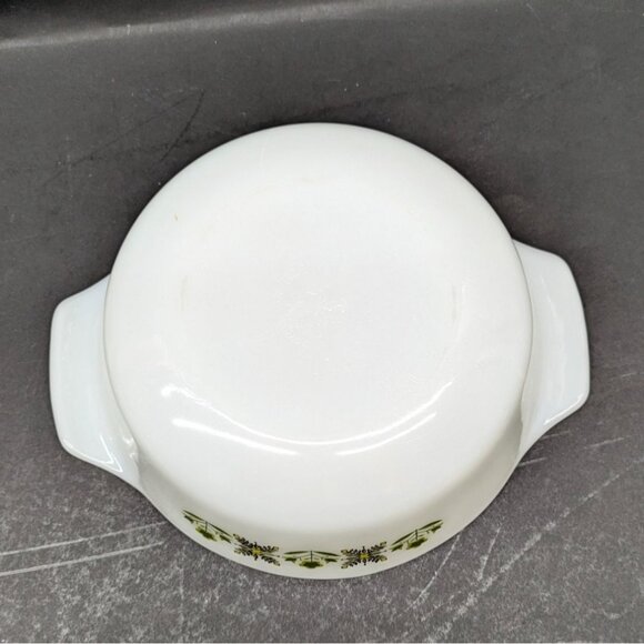 Anchor Hocking Fire King Round 2 Qt. Covered Casserole Dish Glass Vintage - Picture 4 of 16